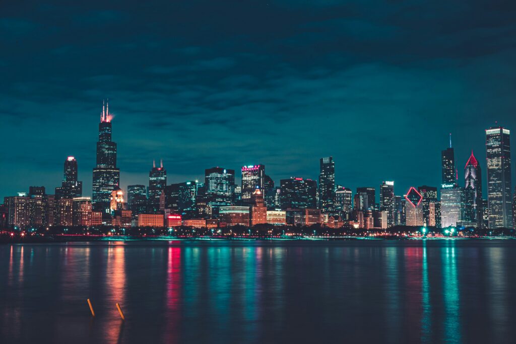 Visit Chicago and see their beautiful skyline