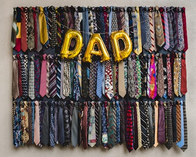 Wall of Ties from previous Father’s Days